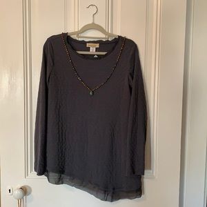 Grey Women’s Long Sleeve Shirt